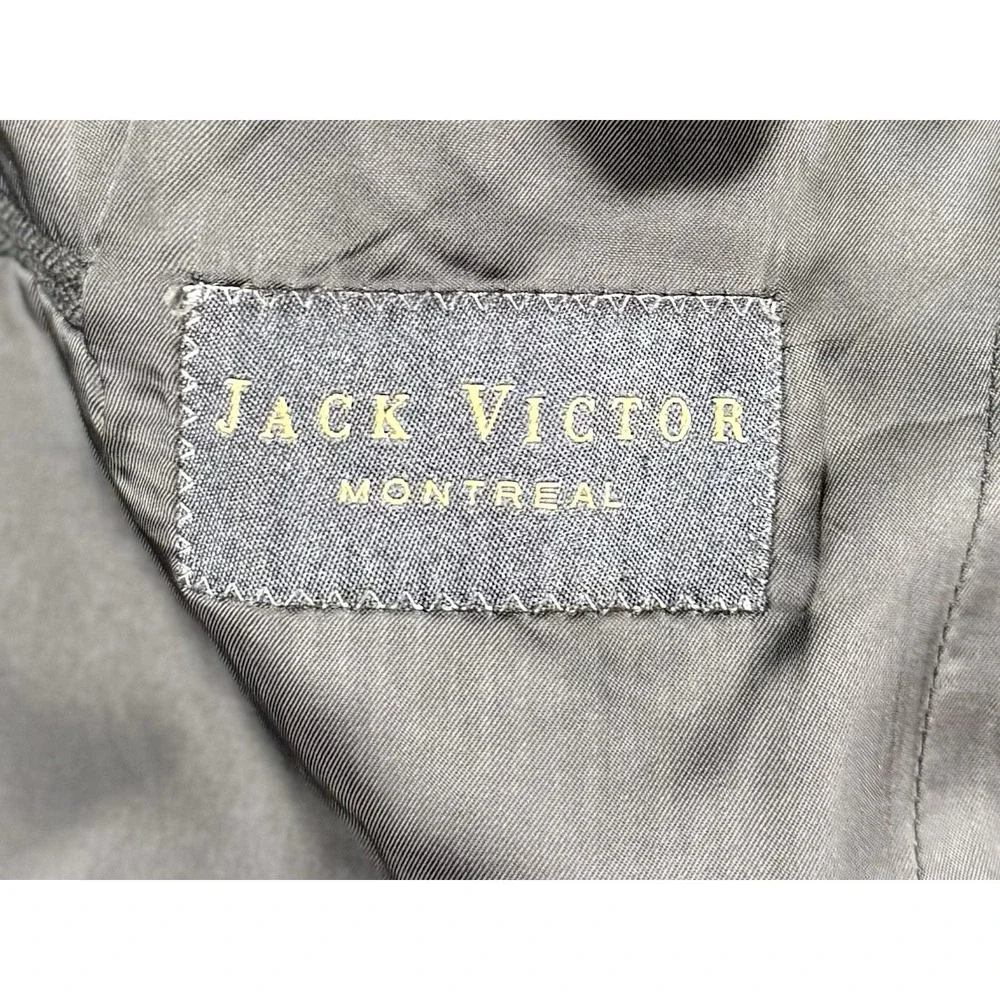 Jack Victor Loro Piana 100% Cashmere Black Blazer Sport Coat Made Canada